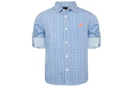 ΠΟΥΚΑΜΙΣΟ  με  κουμπί στο μανίκι για μετατροπή σε κοντομάνικο