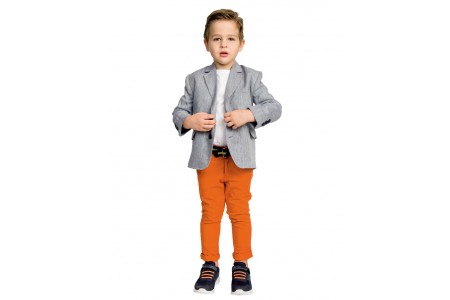  Ελαστικό παντελόνι  chinos με ζώνη σε slim γραμμή 