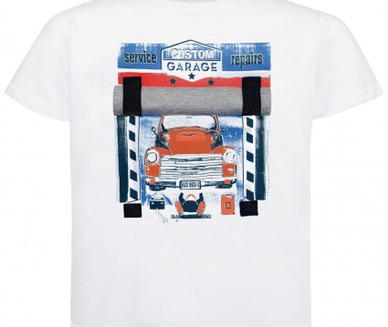 ΜΠΛΟΥΖΑ βαμβακερή   ΛΕΥΚΟ ΜΕ ΑΝΑΔΙΠΛΟΥΜΕΝΟ ΣΧΕΔΙΟ  ΑΓΟΡΙ ΒΕΒΕ