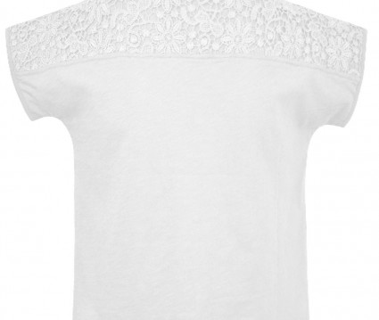 ΜΠΛΟΥΖΑ ΚΟΡΙΤΣΙ με λεπτομέρεια  δαντέλα  ΛΕΥΚΟ