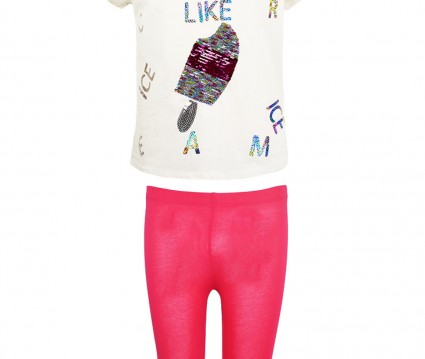 ΣΕΤ ΚΟΡΙΤΣΙ ΜΠΛΟΥΖΑ ΠΑΓΩΤΟ ΜΕ ΠΑΓΙΕΤΕΣ ΚΑΙ ΡΟΖ ΚΟΛΑΝ