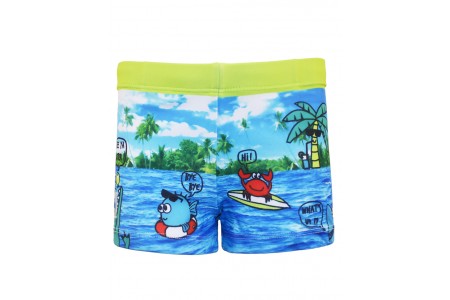 Μαγιώ τύπου μπόξερ με εμπριμέ μοτίβο