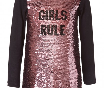 Φόρεμα με παγιέτες που αλλάζουν ΡΟΖ