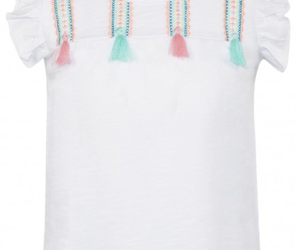 ΜΠΛΟΥΖΑ ΚΟΡΙΤΣΙ με χρωματιστες φουντες