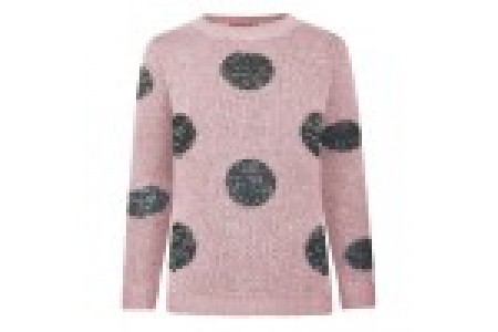 Πουλόβερ με μοτίβο κύκλους ροζ