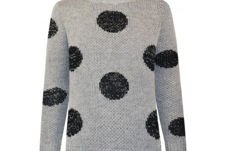 Πουλόβερ με μοτίβο κύκλους μελανζέ