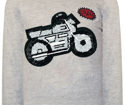 Μπλούζα με παγιέτες που αλλάζουν - σχέδιο μηχανή