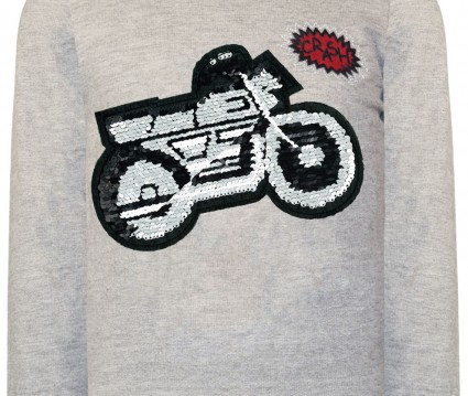 Μπλούζα με παγιέτες που αλλάζουν - σχέδιο μηχανή