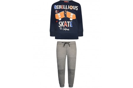 Φόρμα φούτερ με τύπωμα skate board