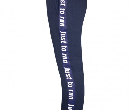 Φόρμα παντελόνι με τυπωμένη tape στο πλάι και μπλούζα