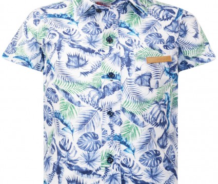 Πουκάμισο floral με κοντό μανίκι