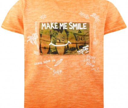 Βαμβακερή μοντέρνα μπλούζα σε φλάμα ύφασμα