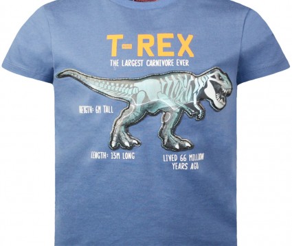 Μπλούζα βαμβακερή τύπωμα δεινόσαυρος T-Rex