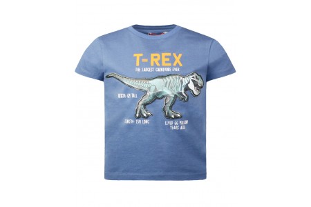 Μπλούζα βαμβακερή τύπωμα δεινόσαυρος T-Rex