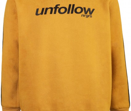 Μπλούζα φούτερ με tape στα μανίκια και τύπωμα