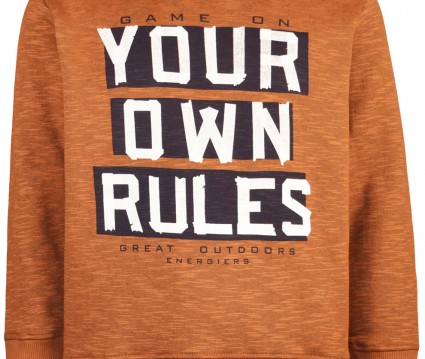 Μπλούζα φούτερ τύπωμα