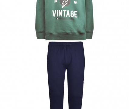 Φόρμα φούτερ βαμβακερή με τύπωμα