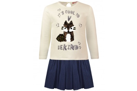 Φόρεμα με παγιέτες που αλλάζουν και τούλι στο κάτω μέρος