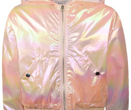 Τζάκετ μεταλλικό με ασημί λεπτομέρεια στο μανίκι