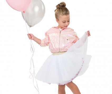 Τζάκετ μεταλλικό με ασημί λεπτομέρεια στο μανίκι