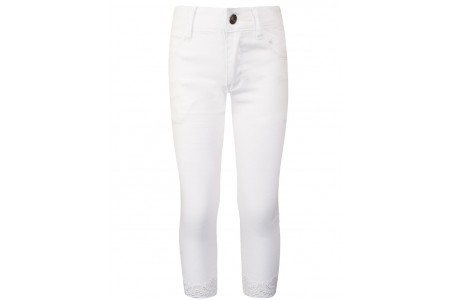 Παντελόνι ελαστικό με κέντημα στο κάτω μέρος