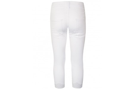 Παντελόνι ελαστικό με κέντημα στο κάτω μέρος