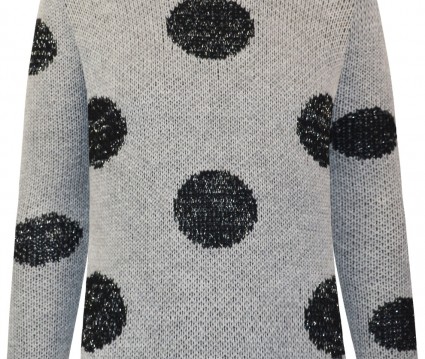 Πουλόβερ με μοτίβο κύκλους μελανζέ