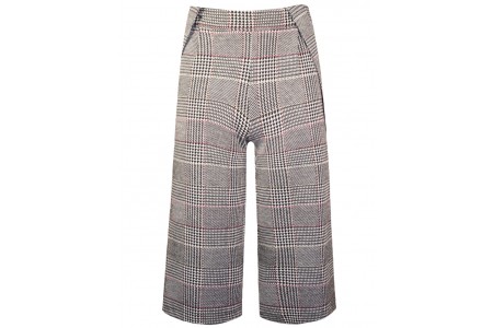 Παντελόνα καρρώ με τιράντες