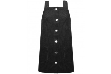 Φόρεμα κοτλέ με μεταλλικά κουμπιά