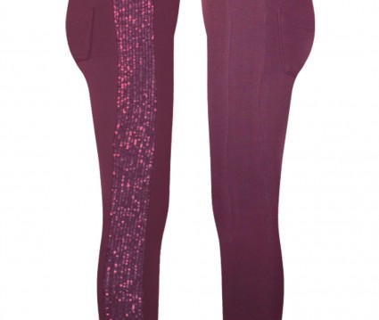 Σετ κολάν με παγιέτες στο πλάι και μπλούζα με κουκούλα και τύπωμα αστέρι με παγιέτες