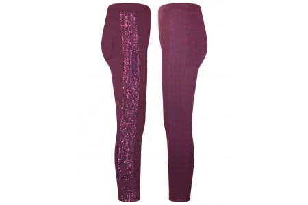 Σετ κολάν με παγιέτες στο πλάι και μπλούζα με κουκούλα και τύπωμα αστέρι με παγιέτες