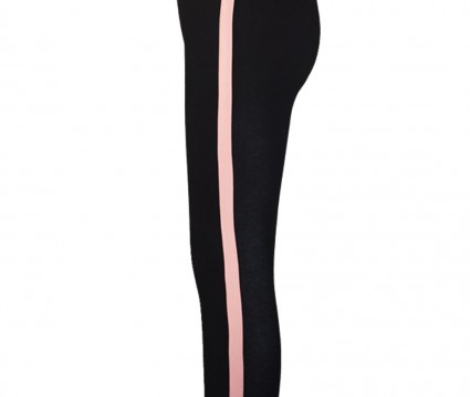 Σετ κολάν με έξτρα πάνελ στο πλάι και μπλούζα με αντίθεση χρωμάτων