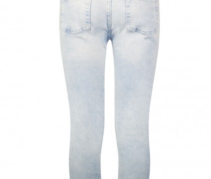 Παντελόνι τζην με διακοσμητικά στρας (διαθέτει εσωτερικό ρυθμιζόμενο λάστιχο μέσης)