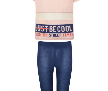 Σετ κολάν με διαφάνεια στη μπλούζα