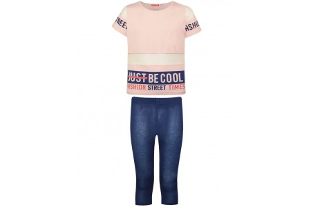 Σετ κολάν με διαφάνεια στη μπλούζα