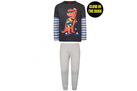 Πυζάμα τύπωμα δεινόσαυρος(φωσφορίζει στο σκοτάδι)