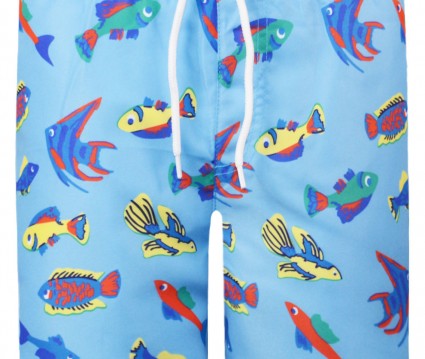 Μαγιώ/Βερμούδα με τύπωμα ψαράκια