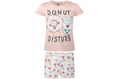 Πυζάμα βαμβακερή τύπωμα ντόνατ