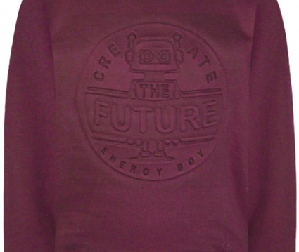 Μπλούζα φούτερ με ελαφρύ χνούδι εσωτερικά και με μοντέρνο σχέδιο