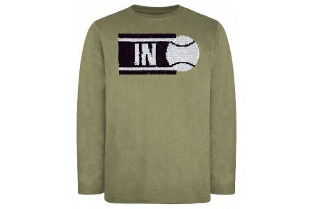 Μπλούζα βαμβακερή με παγιέτες που αλλάζουν