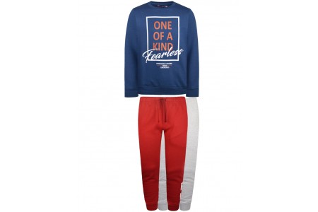 Φόρμα 3 τμχ φούτερ, μπλούζα με δύο παντελόνια