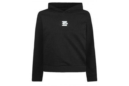 Μπλούζα φούτερ κορίτσι αχνουδιαστο με κουκούλα και πάνελ γκρι στο μανίκι       95% ΒΑΜΒΑΚΙ-5% ΕΛΑΣΤΑΝ     