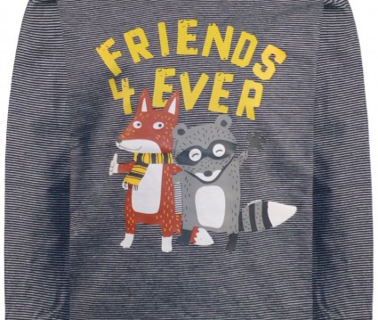  Ριγέ μπλούζα friends for ever