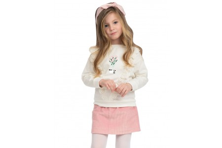 Παιδική Φούστα Κοτλέ Μονόχρωμη Ροζ κορίτσι 100% Πολυεστέρας