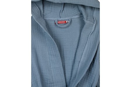 Μπουρνούζι με κουκούλα και ζώνη σιελ