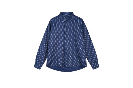 Βαμβακερό πουκάμισο με allover τύπωμα