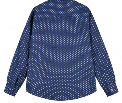 Βαμβακερό πουκάμισο με allover τύπωμα