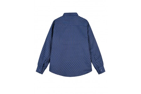 Βαμβακερό πουκάμισο με allover τύπωμα