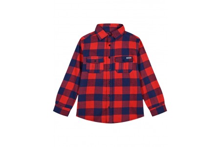 Βαμβακερό καρώ πουκάμισο με τσέπες