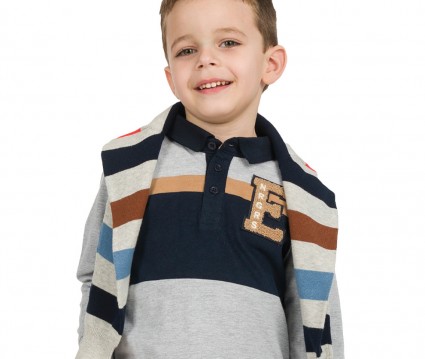 Βαμβακερή Polo μπλούζα